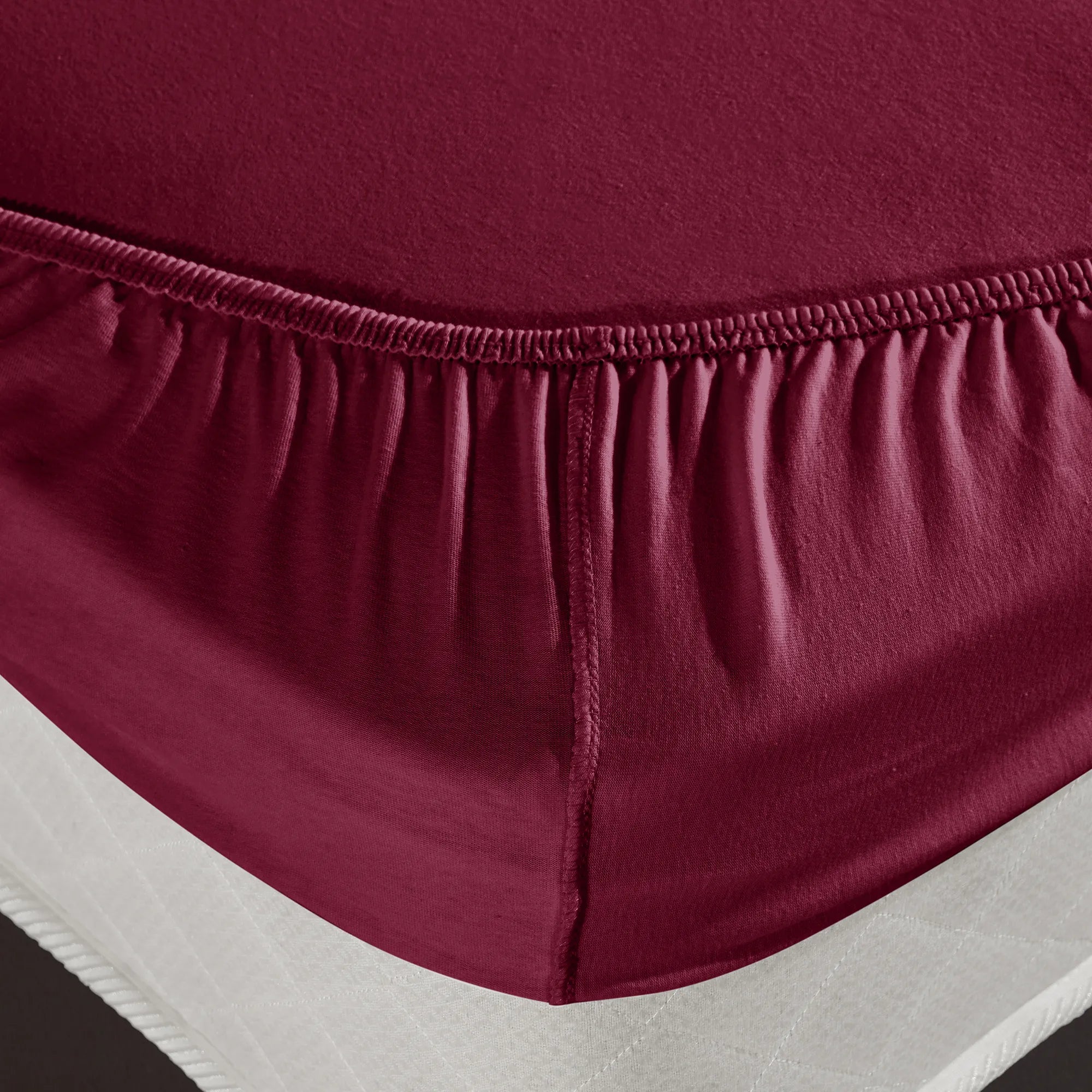 Napínací prostěradlo ze 100% bavlny - Bordó