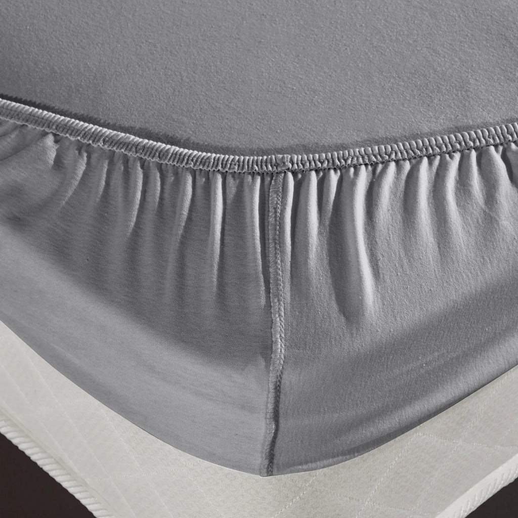 Napínací prostěradlo ze 100% bavlny - šedé