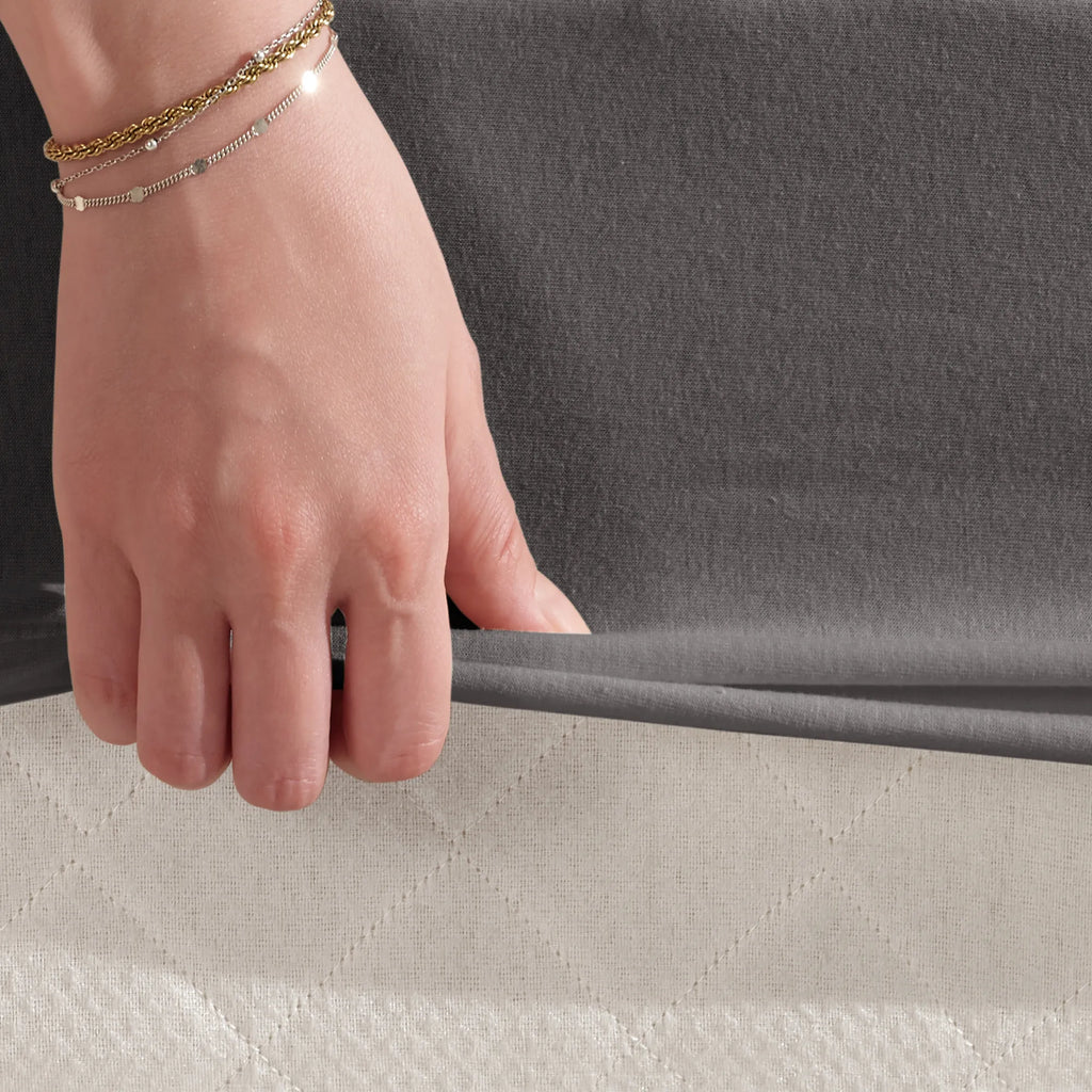 Napínací prostěradlo ze 100% bavlny - antracitová