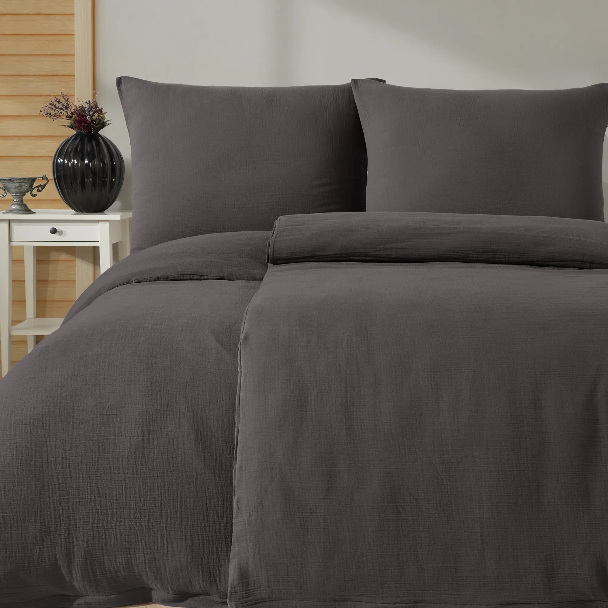 Ložní prádlo Unifabre ze 100% bavlny - antracitové