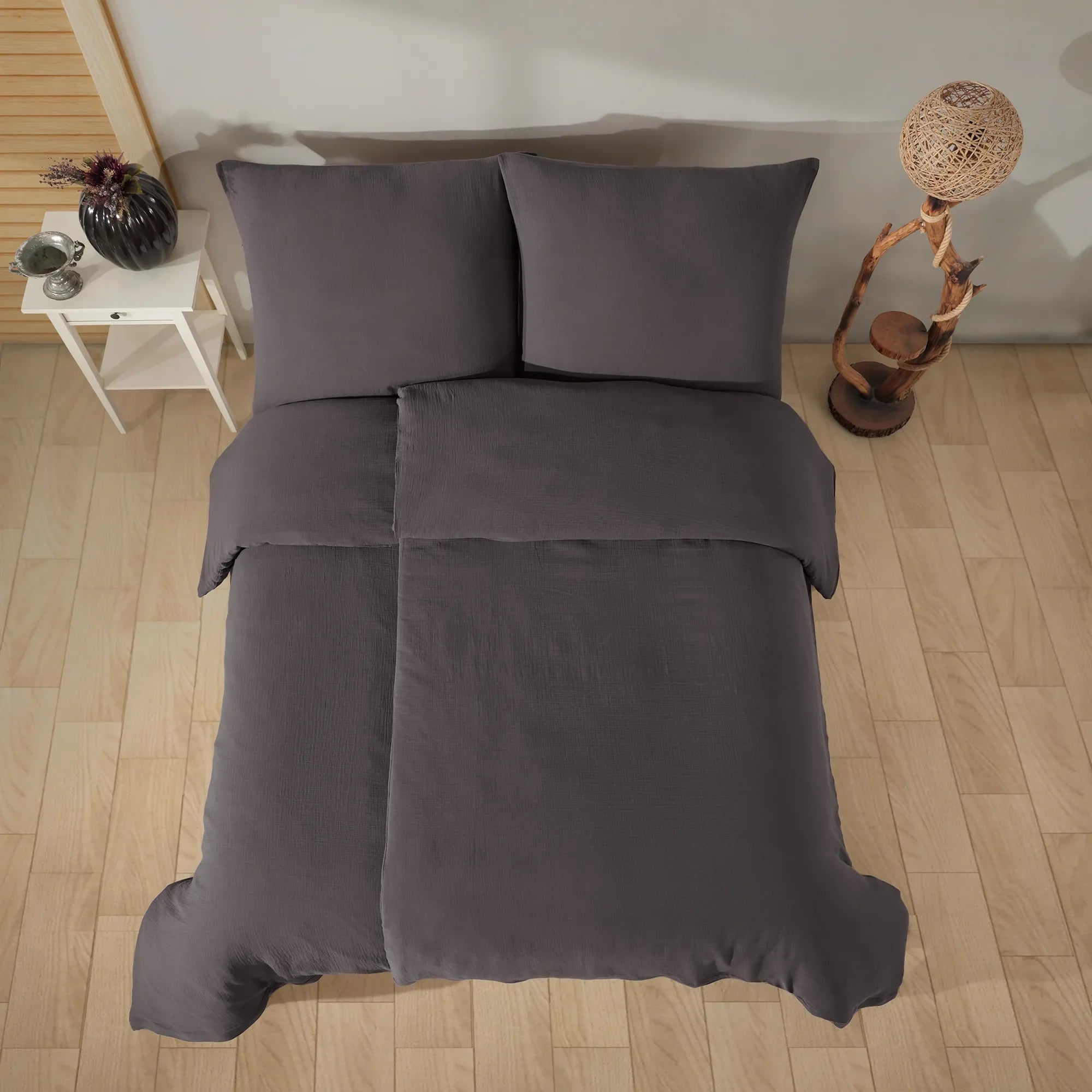 Ložní prádlo Unifabre ze 100% bavlny - antracitové