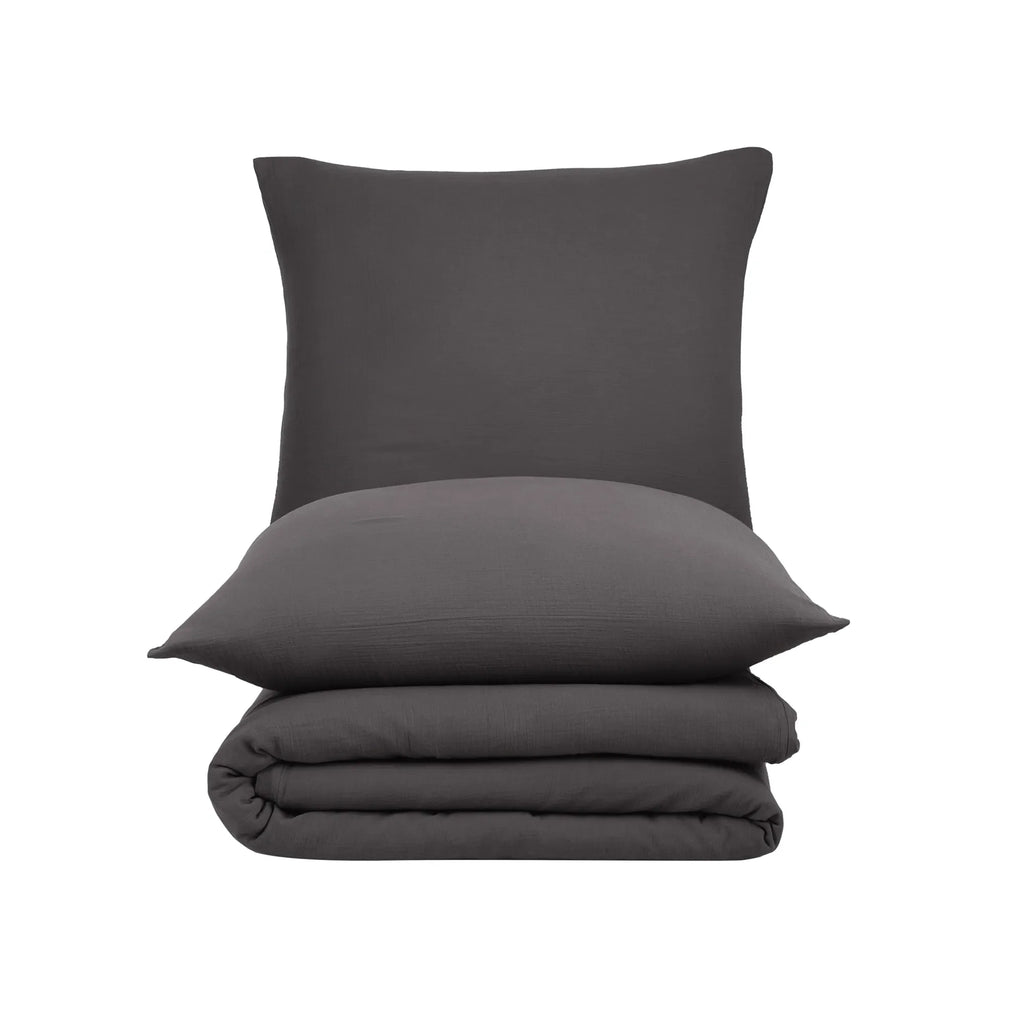 Ložní prádlo Unifabre ze 100% bavlny - antracitové