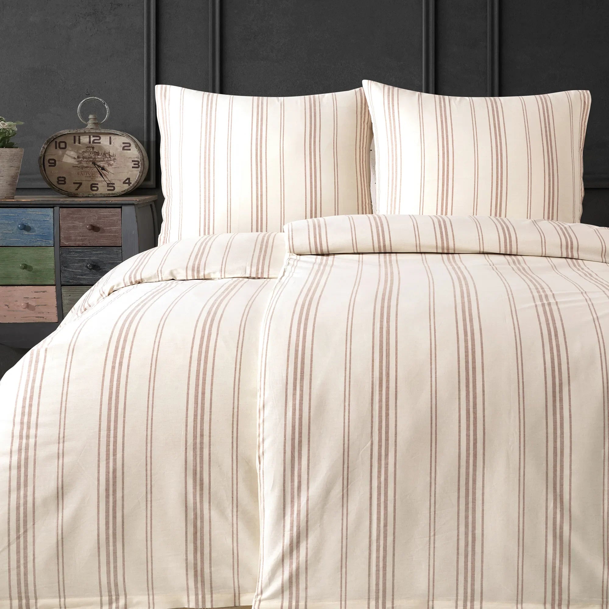 Ložní prádlo ze 100% bavlny - béžové