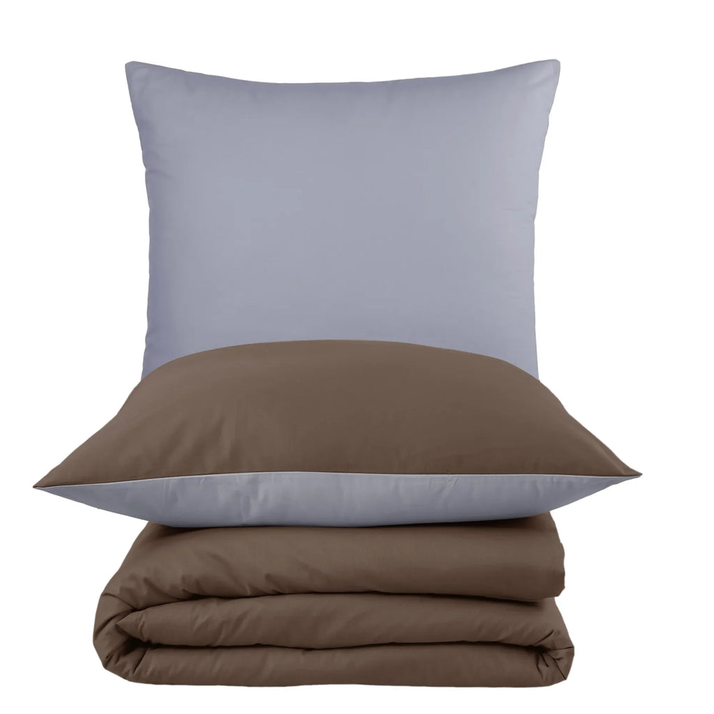 Ložní prádlo AB Renforcé ze 100% bavlny - hnědé