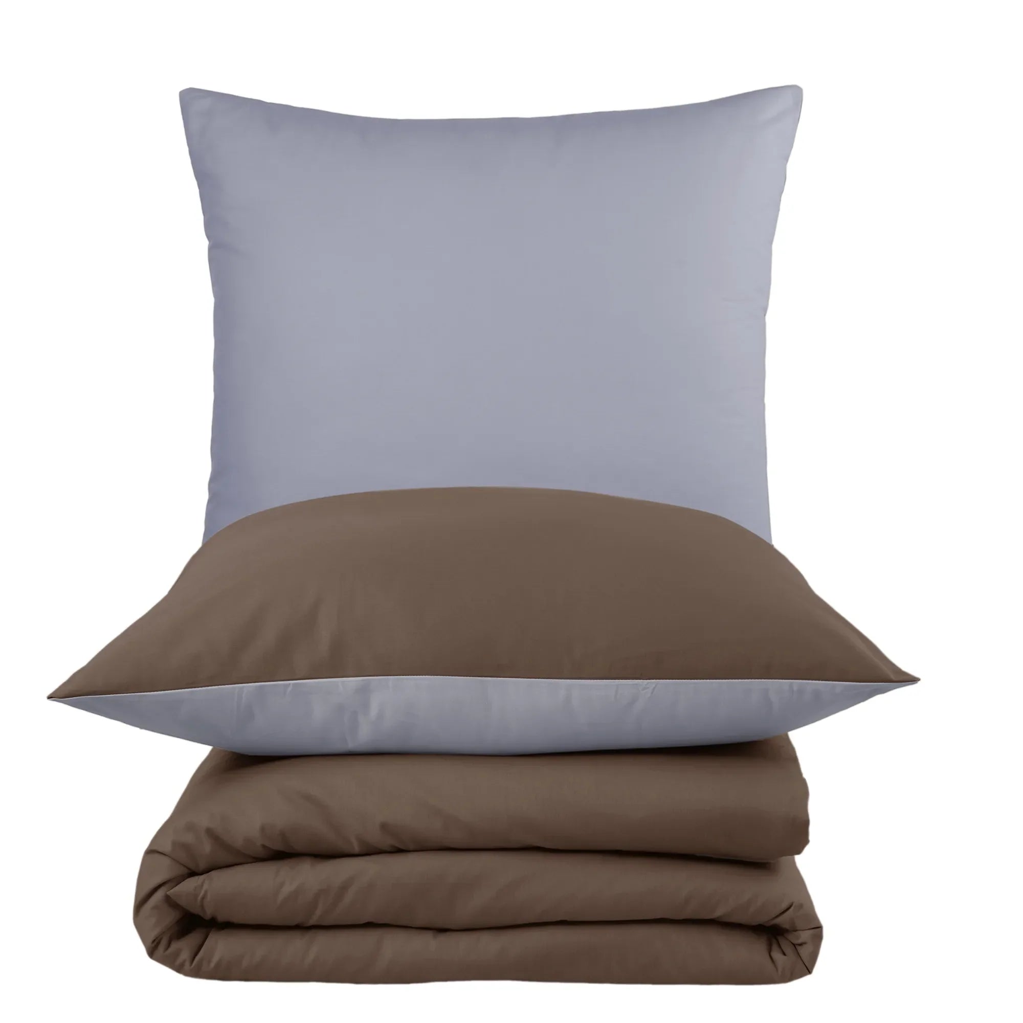 Ložní prádlo AB Renforcé ze 100% bavlny - hnědé