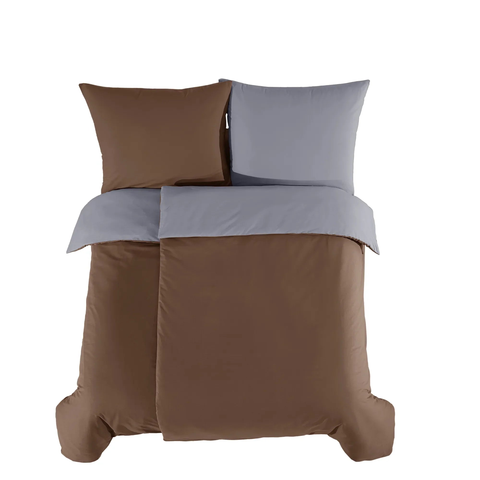 Ložní prádlo AB Renforcé ze 100% bavlny - hnědé