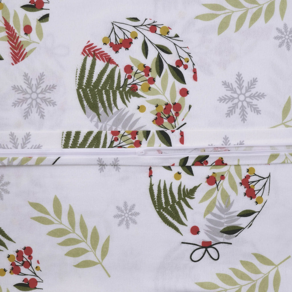 Ložní prádlo ze 100% bavlny a flanelu - vánoční zelená