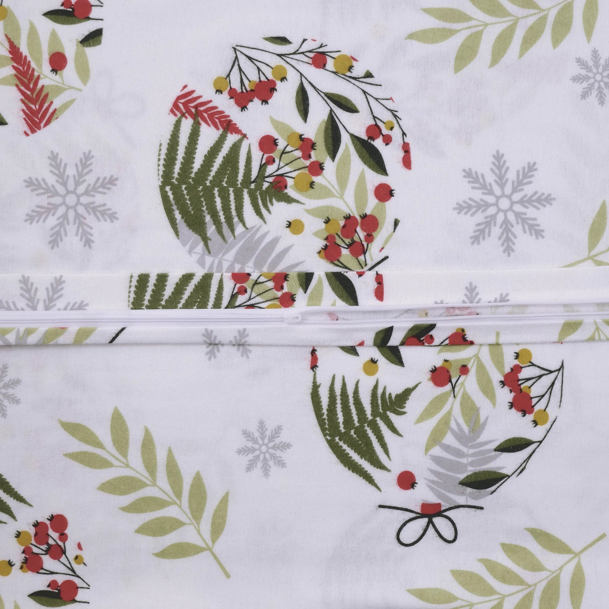 Ložní prádlo ze 100% bavlny a flanelu - vánoční zelená