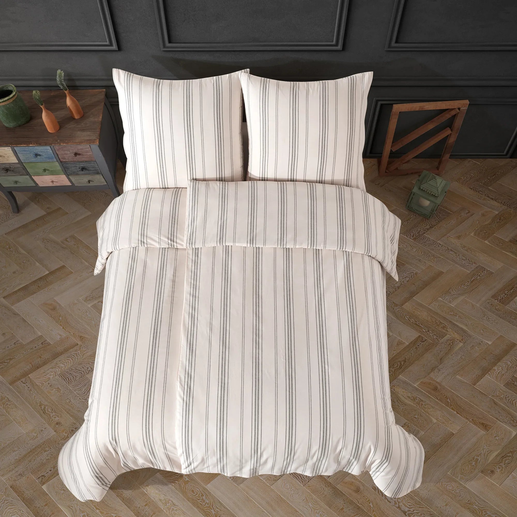 Ložní prádlo ze 100% bavlny - zelené