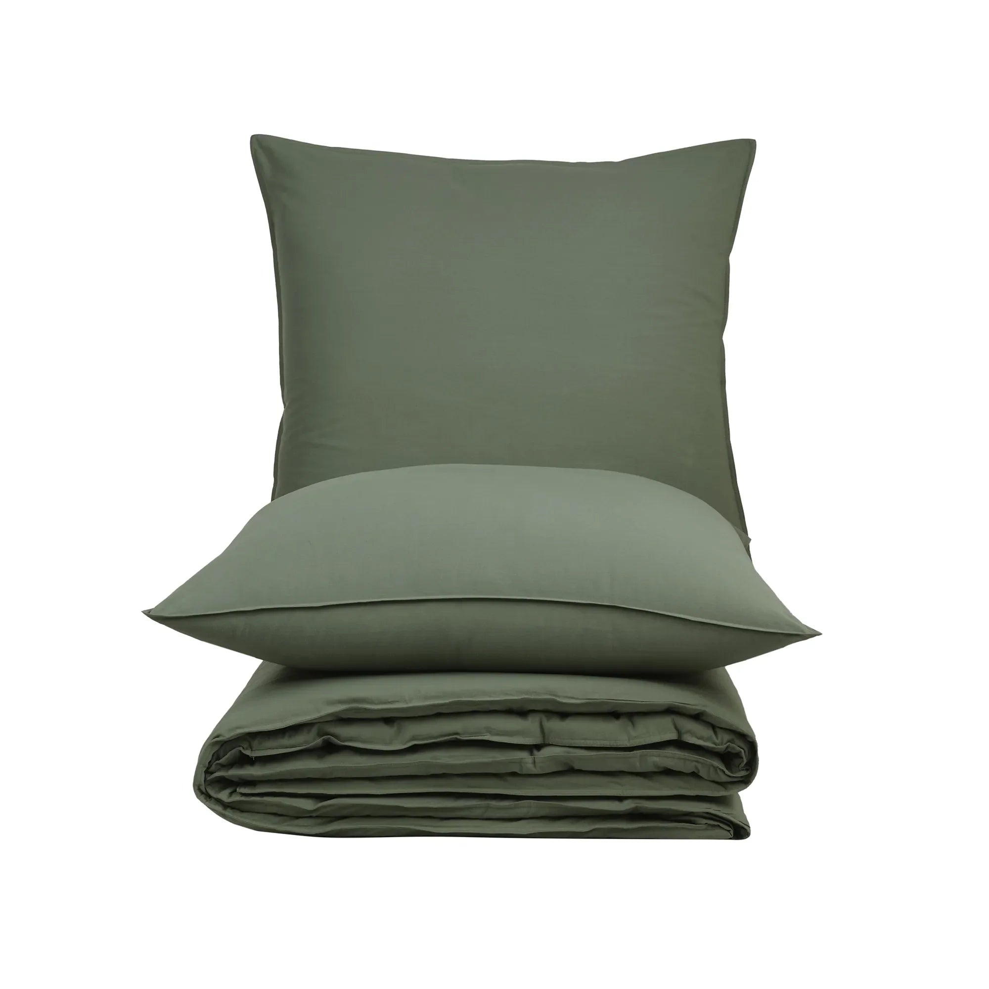100% bavlněné prané ložní prádlo - zelené