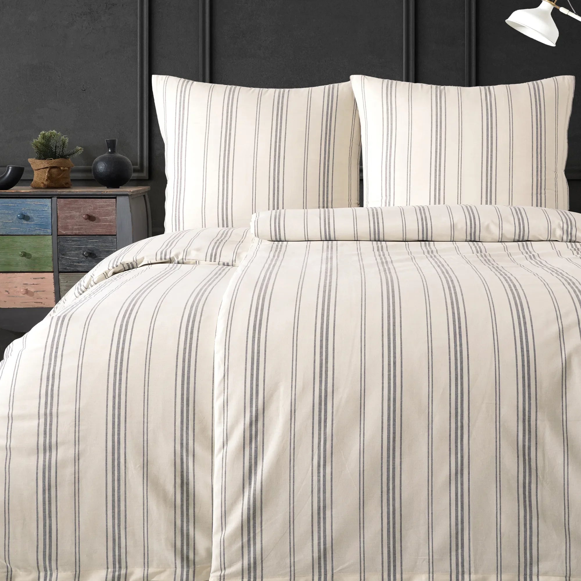 Ložní prádlo ze 100% bavlny - antracit