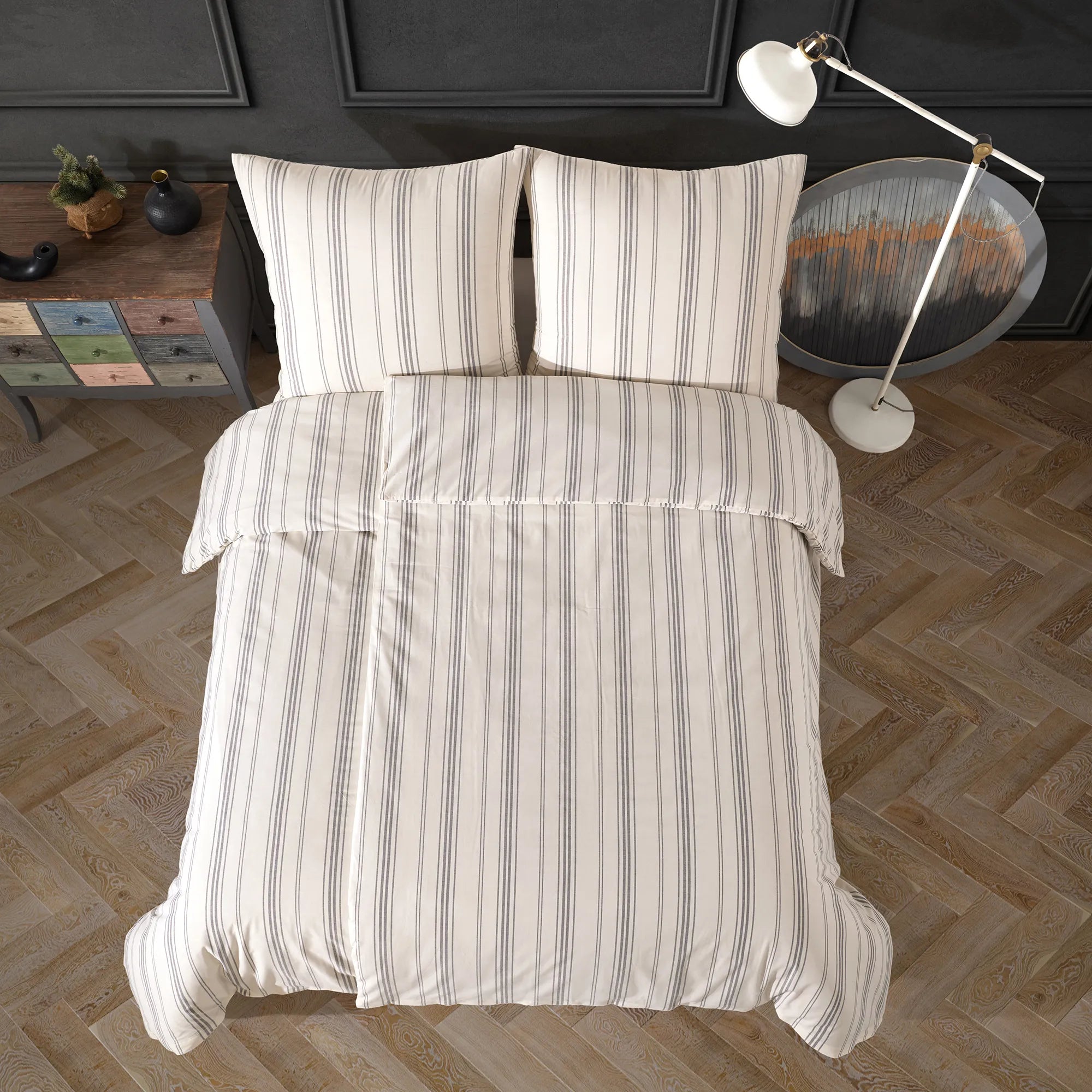 Ložní prádlo ze 100% bavlny - antracit