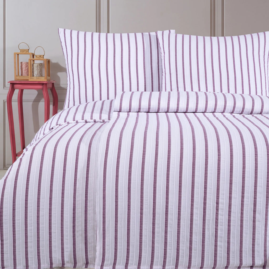 Ložní prádlo Vintage 100% bavlna - fialové