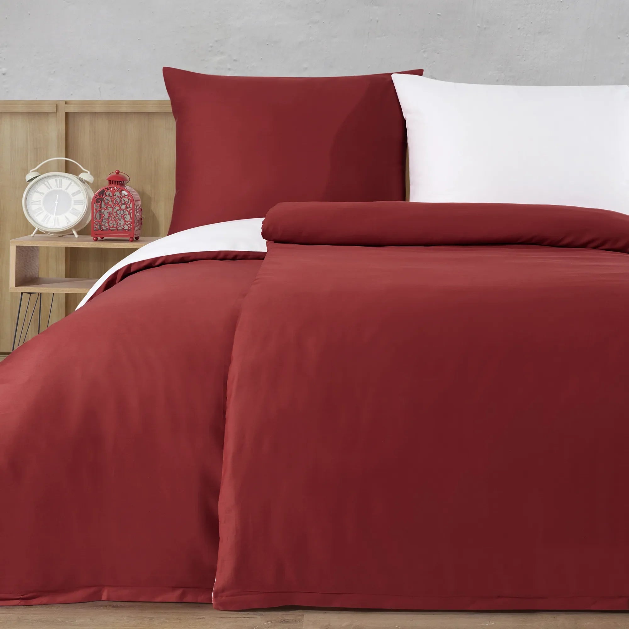 Ložní prádlo ze 100% bavlny AB Satén - kaštanově hnědé