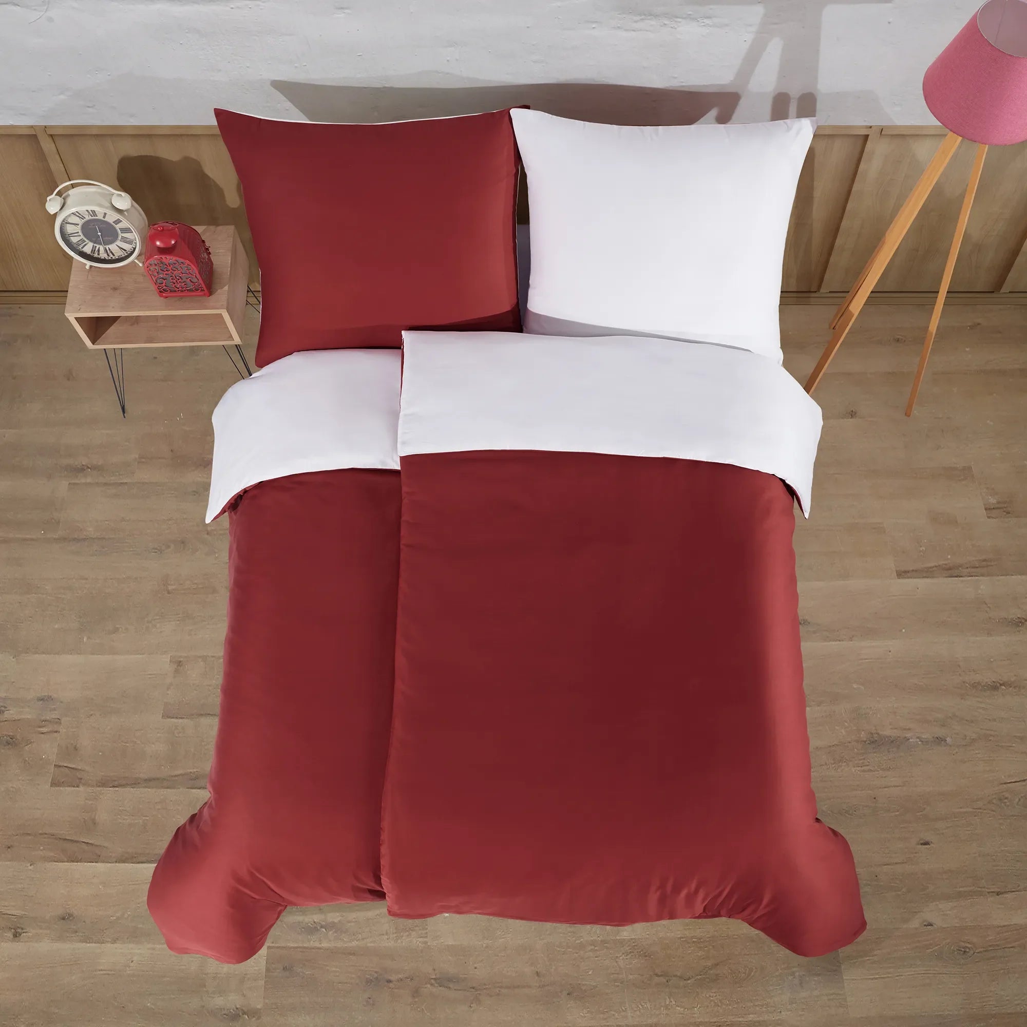 Ložní prádlo ze 100% bavlny AB Satén - kaštanově hnědé