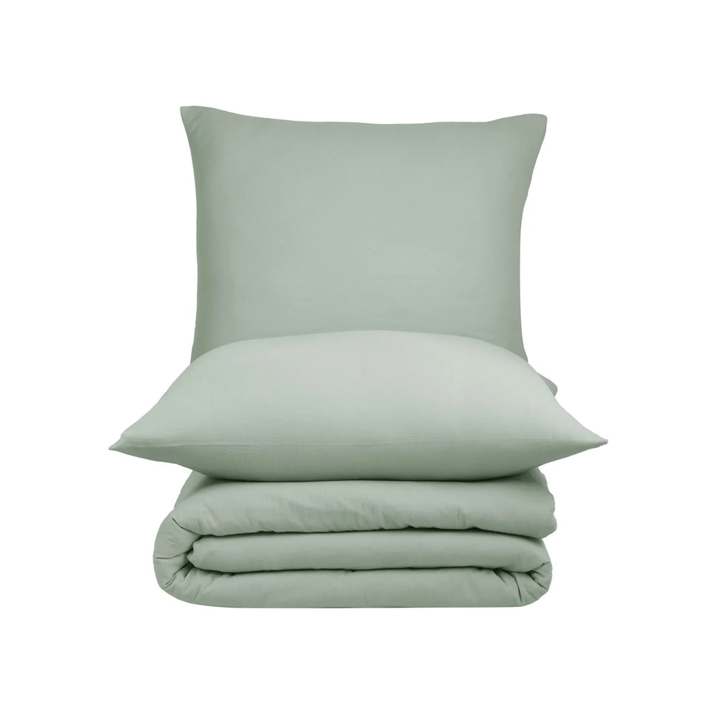 Ložní prádlo Unifabre ze 100% bavlny - mátově modré