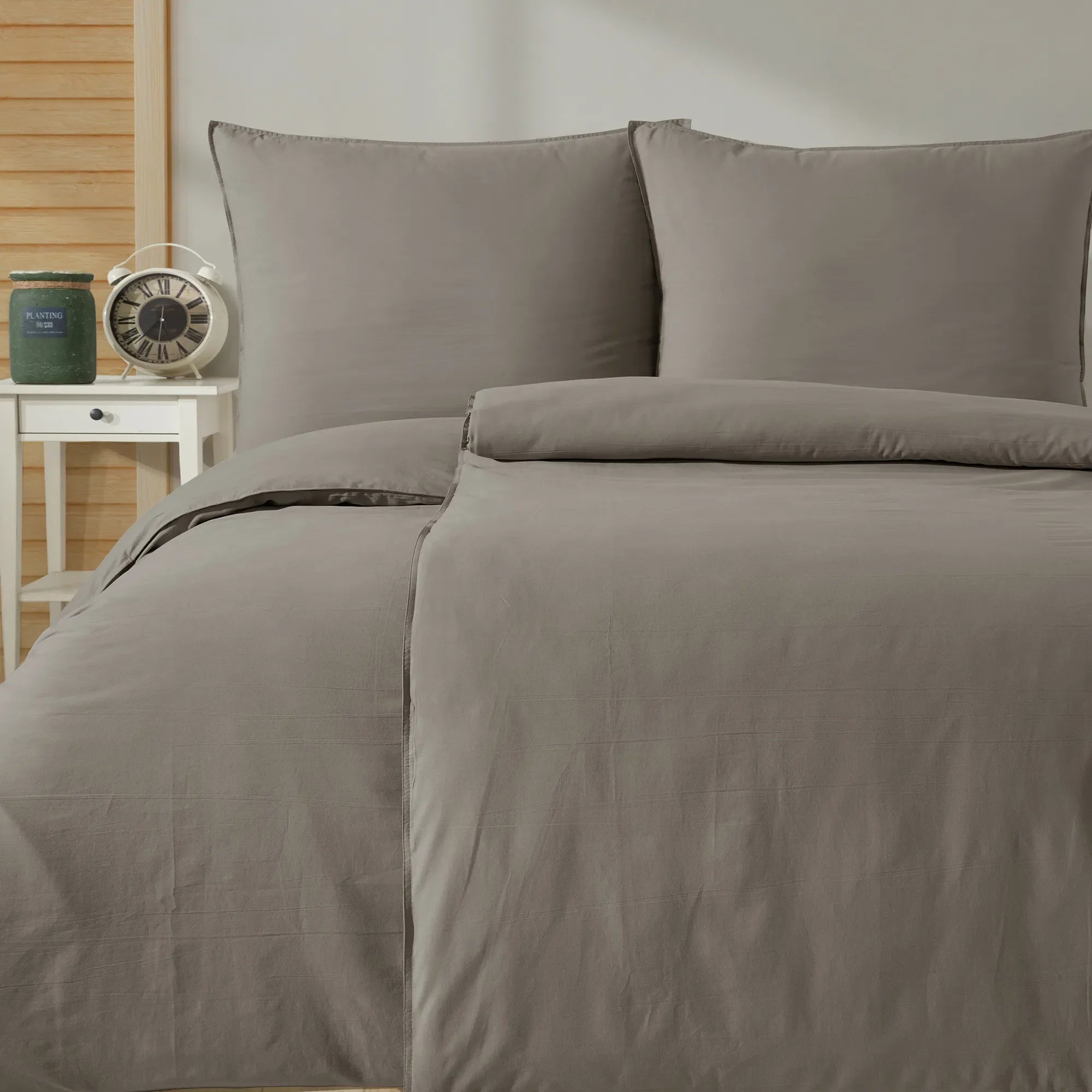 Ložní prádlo ze 100% bavlny - olivová