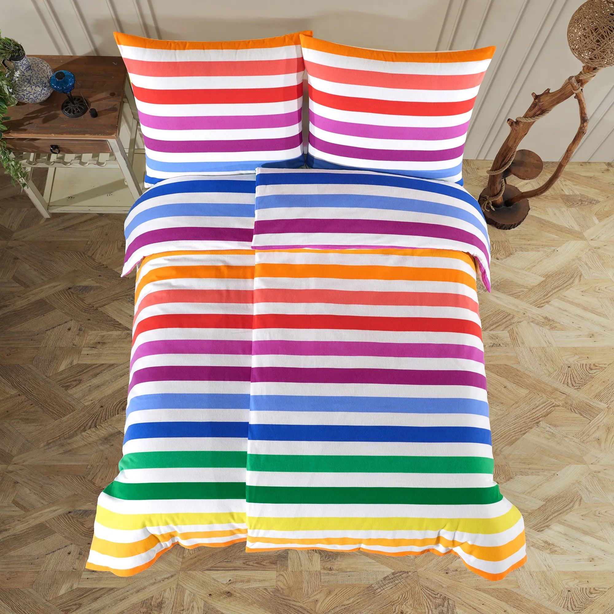 Ložní prádlo ze 100% bavlny a flanelu - Duhový lesk