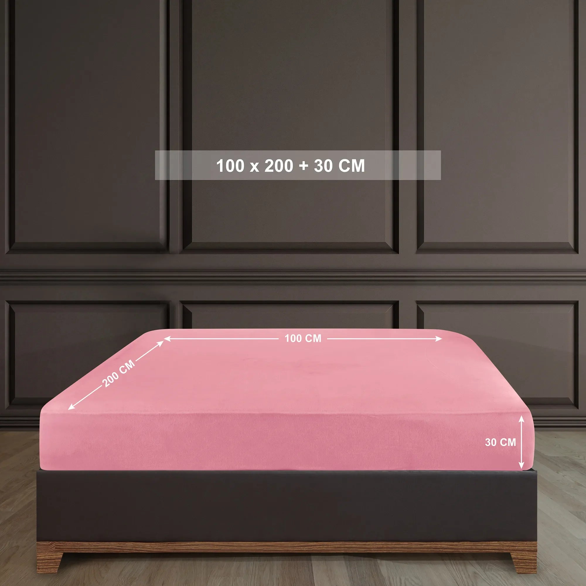 Napínací prostěradlo ze 100% bavlny - růžové