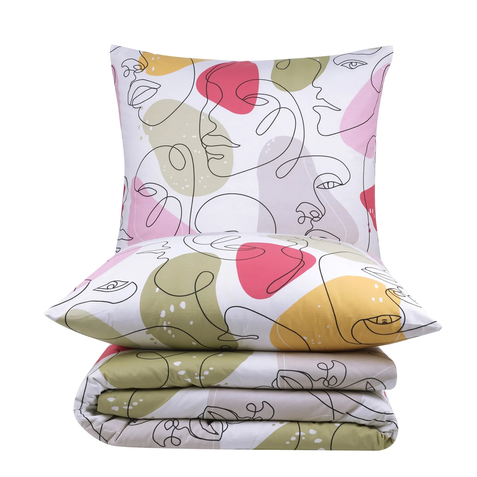 Ložní prádlo ze 100% bavlny - perkálové - rubínová