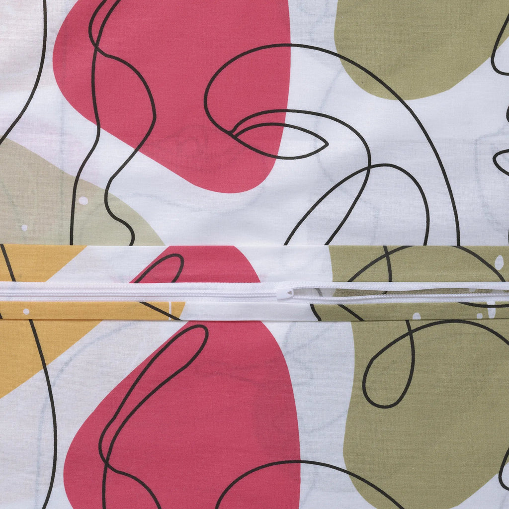 Ložní prádlo ze 100% bavlny - perkálové - rubínová