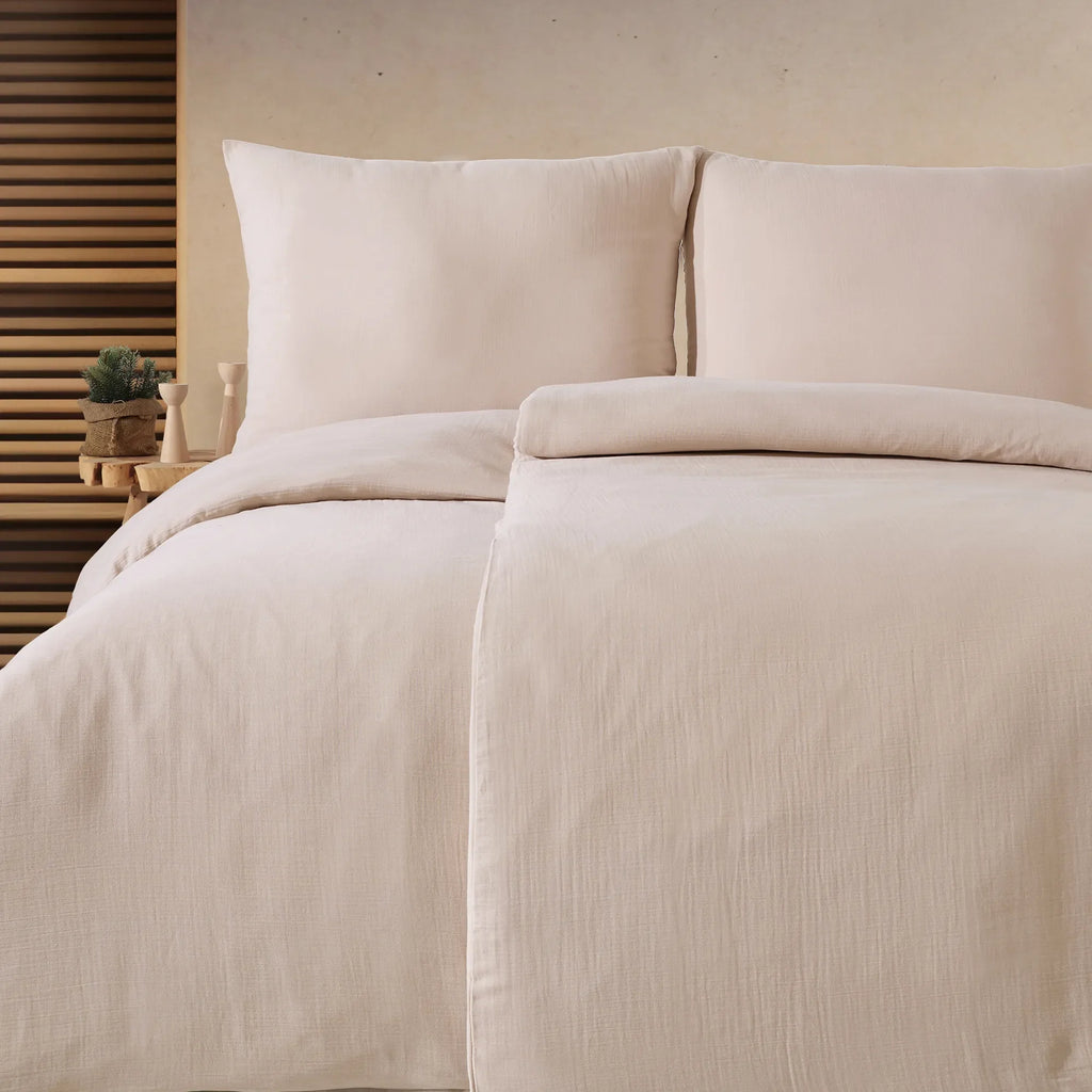 Ložní prádlo Unifabre z mušelínu 100% bavlny - pískově šeříková