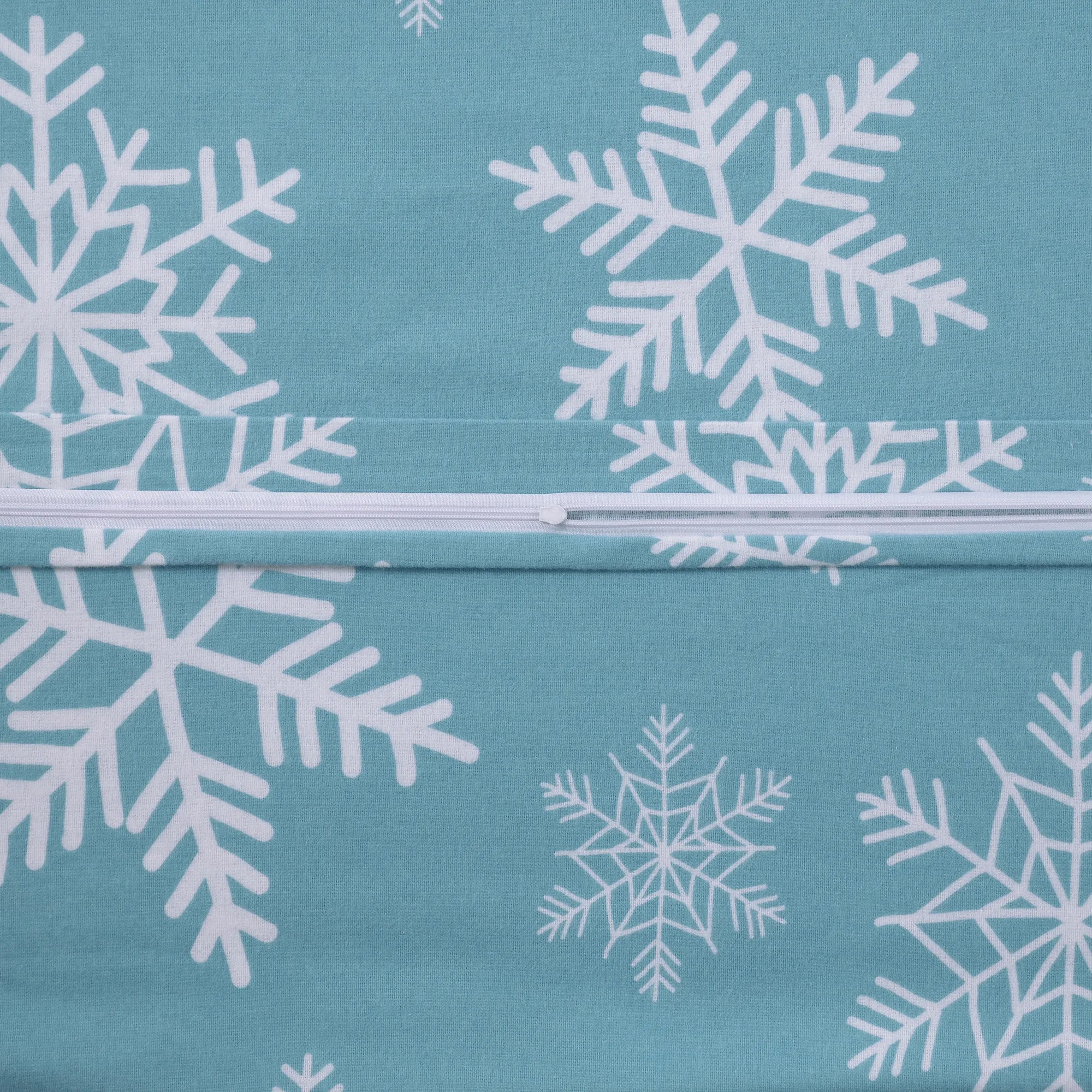 Ložní prádlo ze 100% bavlny a flanelu - Sněhová