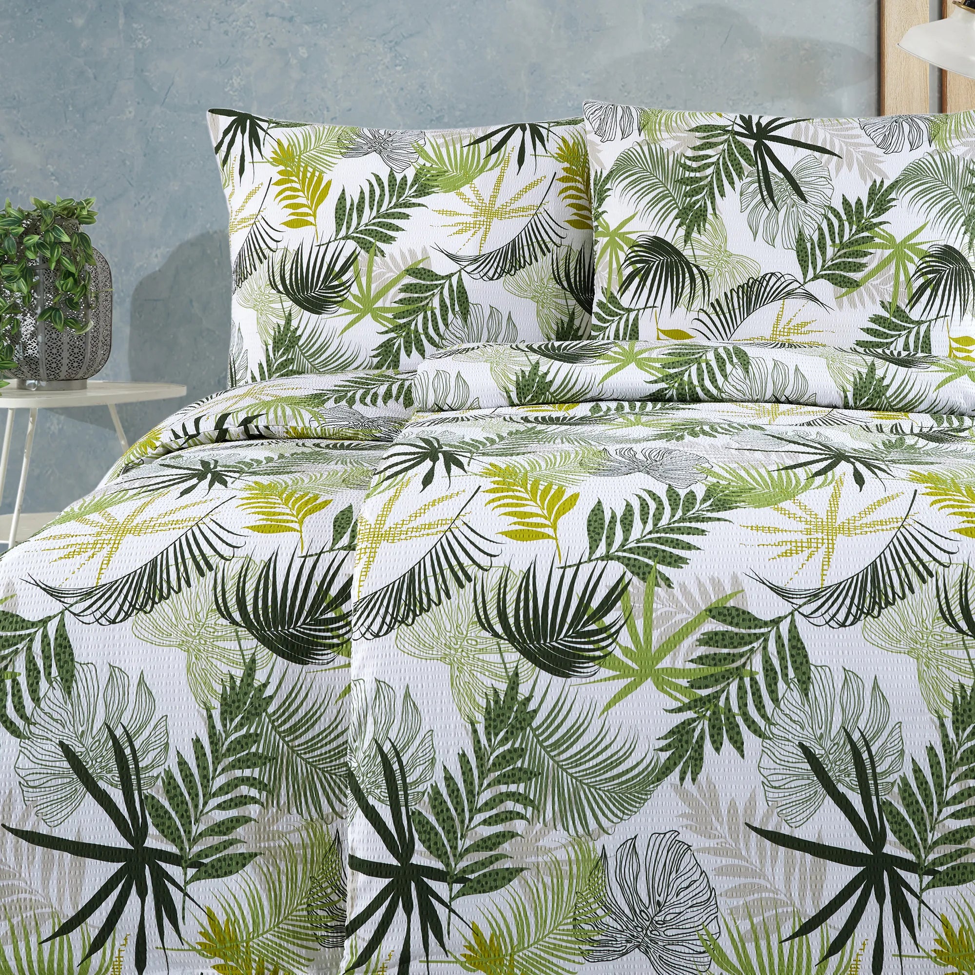 Ložní prádlo Seersucker ze 100% bavlny - Tropical
