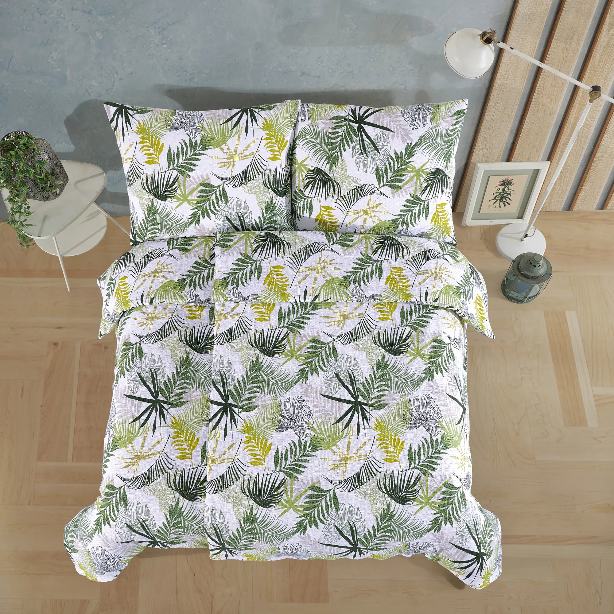 Ložní prádlo Seersucker ze 100% bavlny - Tropical