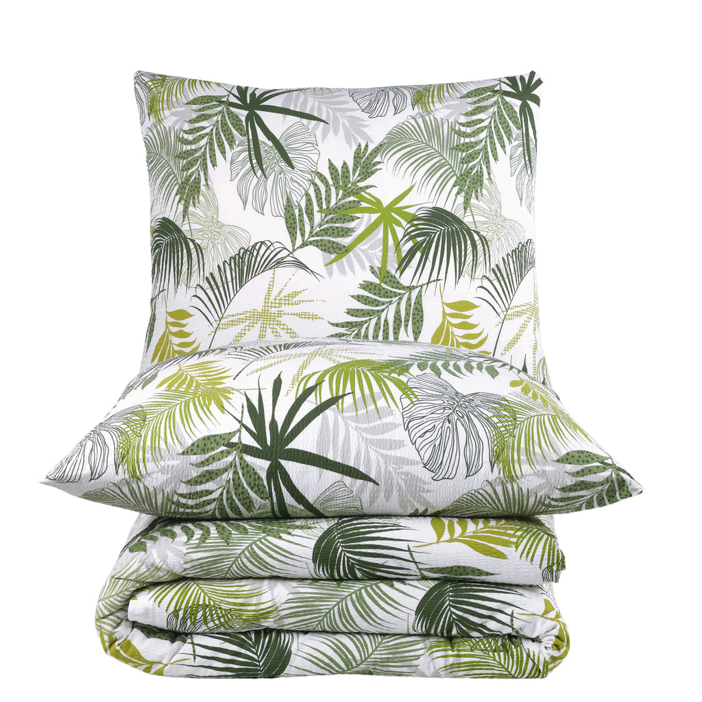 Ložní prádlo Seersucker ze 100% bavlny - Tropical