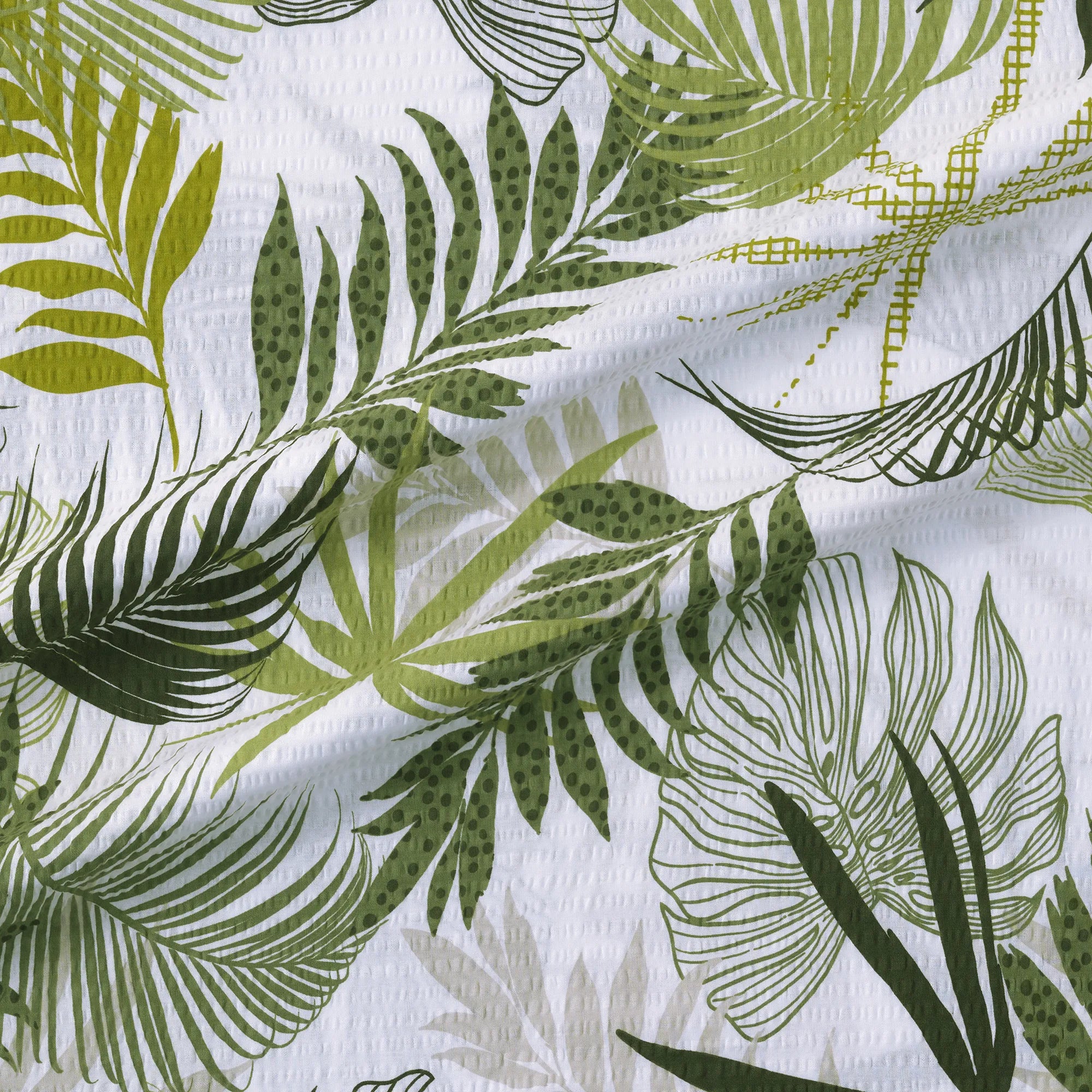 Ložní prádlo Seersucker ze 100% bavlny - Tropical