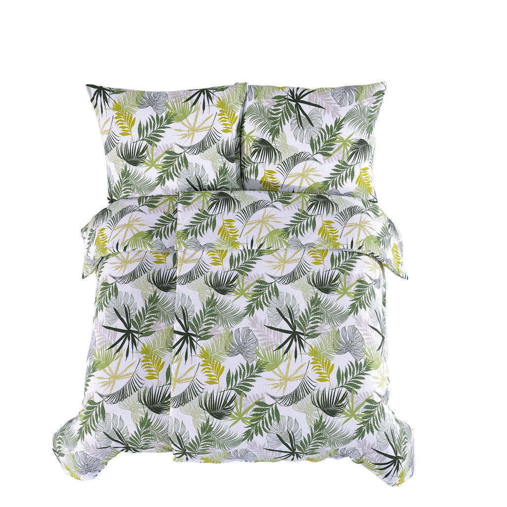 Ložní prádlo Seersucker ze 100% bavlny - Tropical