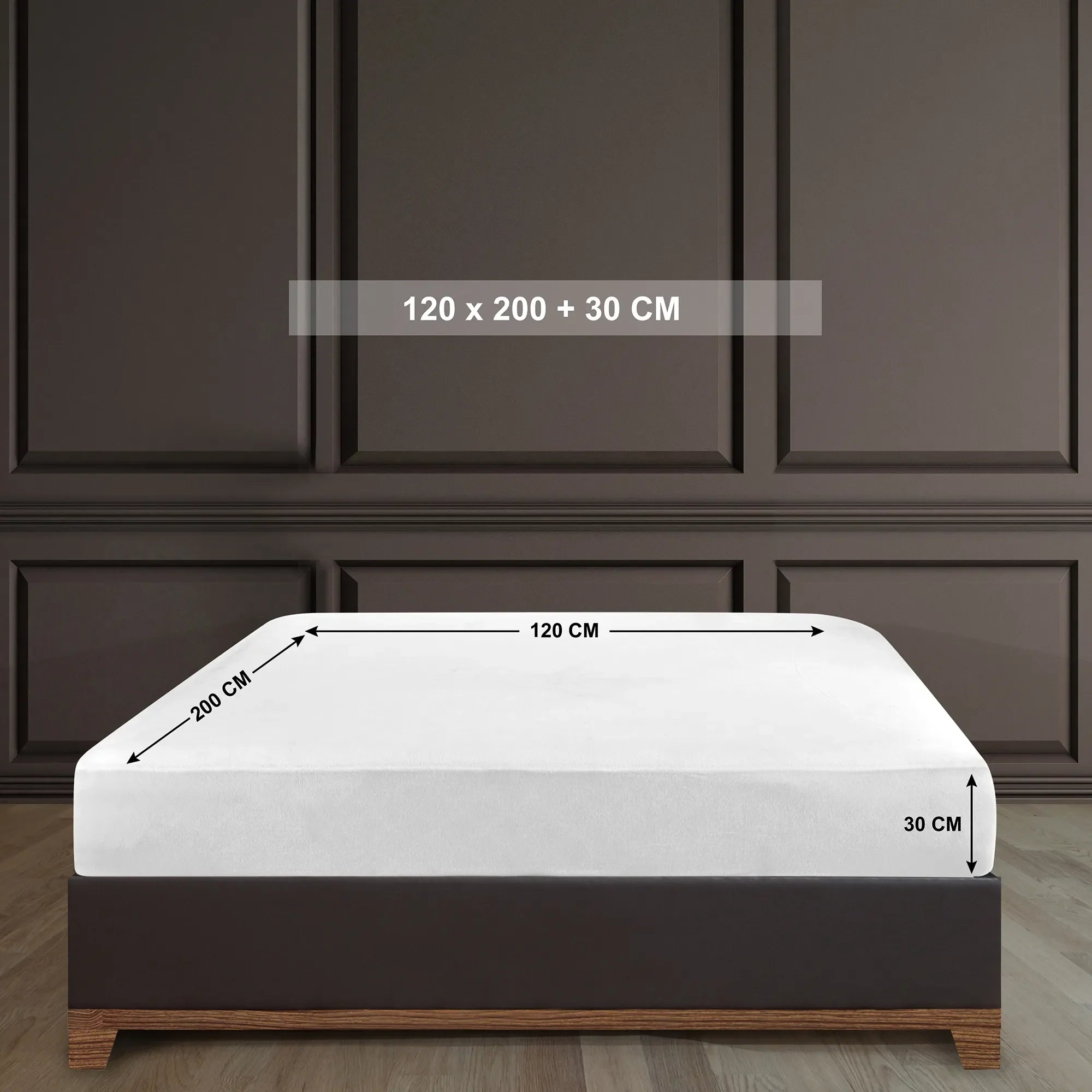 Napínací prostěradlo ze 100% bavlny - bílé