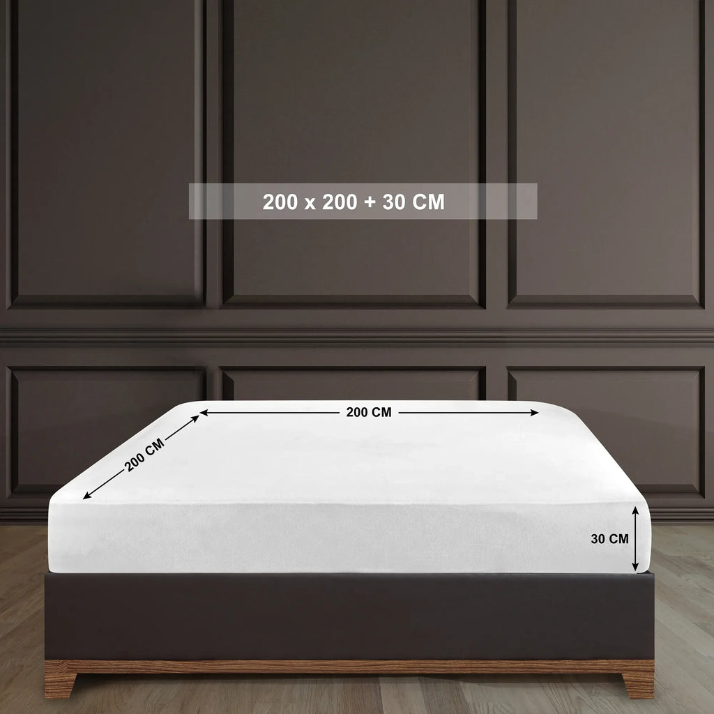 Napínací prostěradlo ze 100% bavlny - bílé