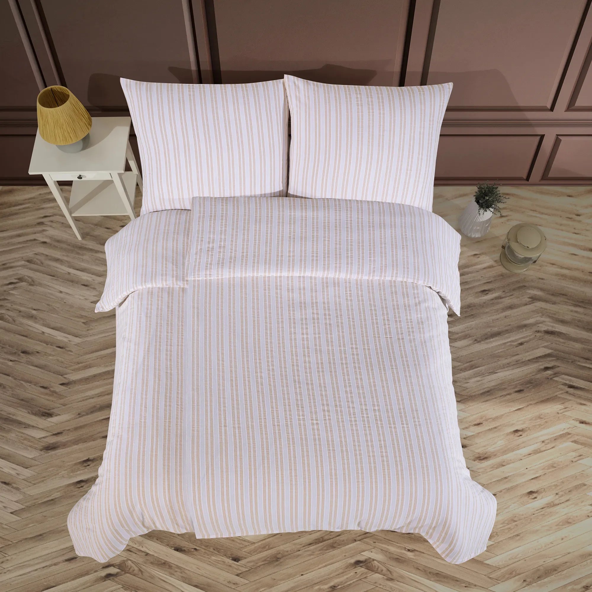 Přírodní povlečení ze 100% bavlny Sparkle - Sarı